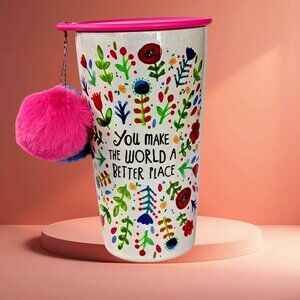 Natural Life 15oz Stainless Steel Tumbler You Make the World a Better Place